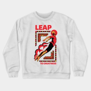 Leap To Greatness - Male Crewneck Sweatshirt